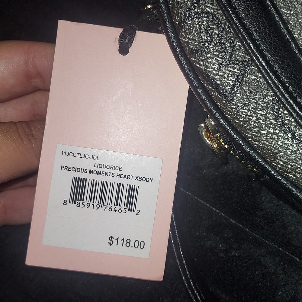 Juicy Couture Black and Gold Heart-Shaped Bag - Picture 3 of 5